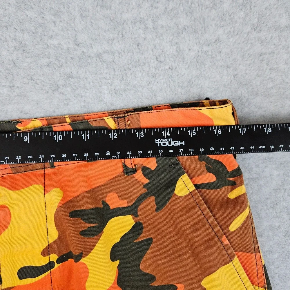 Rothco Men's Medium Reg Orange Camo Cargo‎ Pants BDU Tactical Streetwear Utility